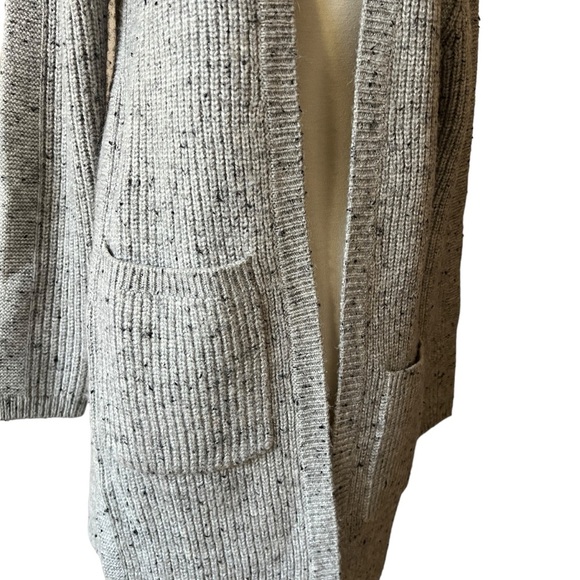 KUHL IDA CARDIGAN SWEATER POCKET OPEN FRONT GRAY SPECKLED KNIT BLEND SOFT COZY S - Picture 5 of 12